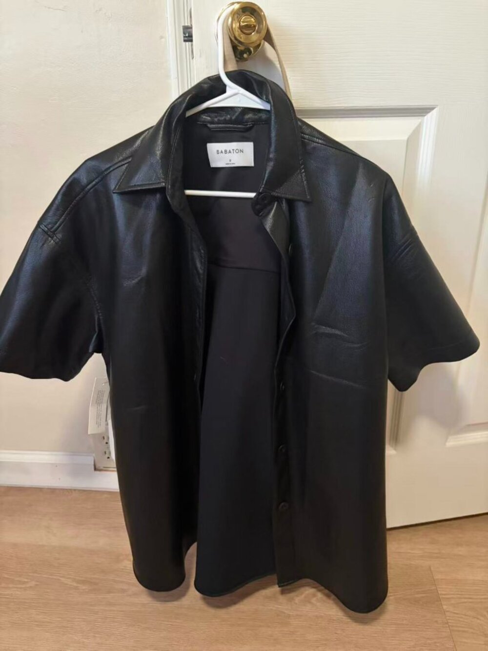 Aritzia Women's Vegan Leather Shirt